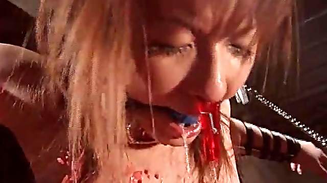 Pain is extreme in Japanese BDSM video