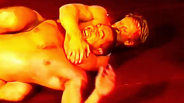 Naked guys wrestle erotically and suck dick