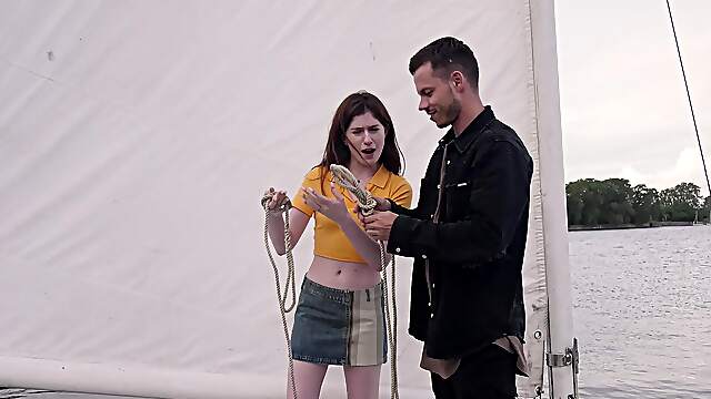 Young doll enjoys boat trip with a little extra to make her feel great