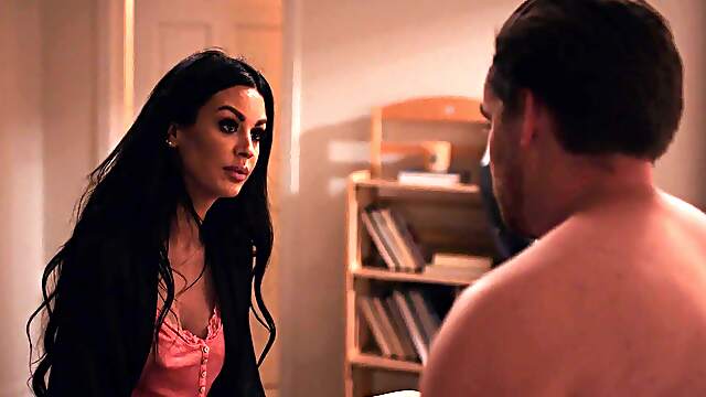 Jamie Michelle gets her big boobs covered with sperm after a hot session