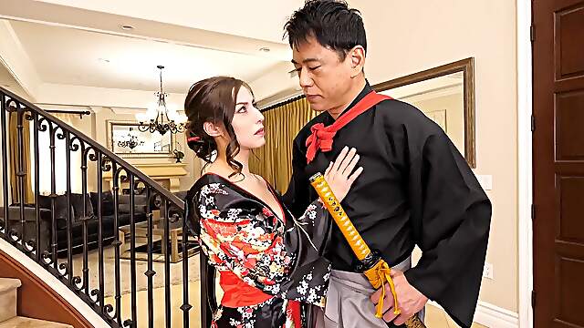 Petite cutie Spencer Bradley gets her pussy hammered in doggy style