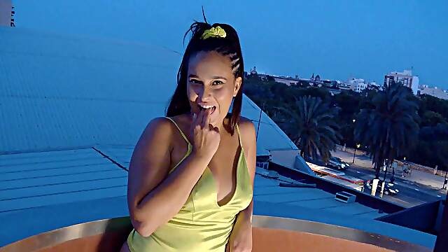 A guy has sex with a girl on his yatch in open sea