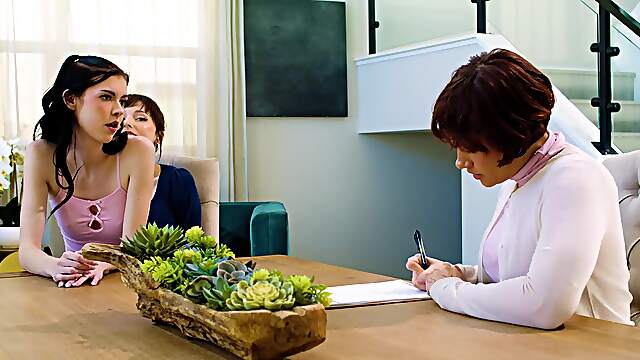 Two cute girls Lexi Luna and Bella Nova playing with their pussies