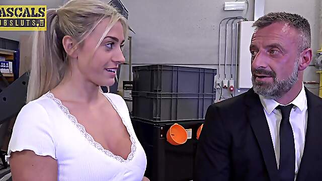 Stunning Miss Alice Wild getting banged in the garage