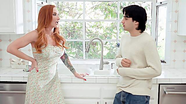 Redhead milf Sophia Locke gets her pussy railed hard