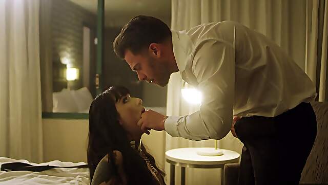 The guy gently fucks his girlfriend in a passionate anal session.