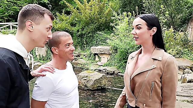 Matt and Charlie indulge in a wild threesome with the irresistible Lady Gang