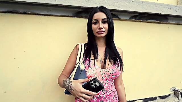 Romeo Mancini's sultry Debora Argentino in a wild ride of big fakes and deep throats