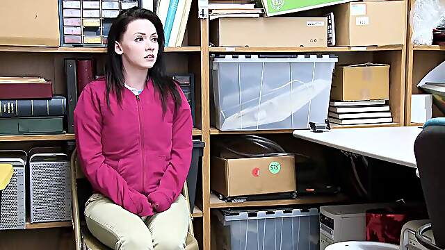 Athena's little tits bounce as Tommy pounds her hard in that tight uniform