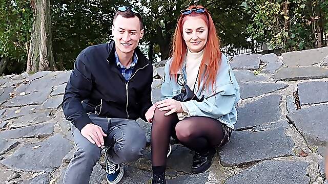 Redheaded Katy Rose gets a wild triple-X threesome with Charlie Dean and Matt Bird