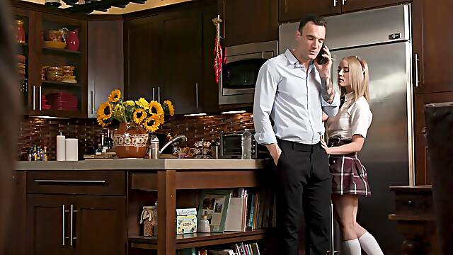 Dirty Daddy Alex pounds petite Blondie in every position