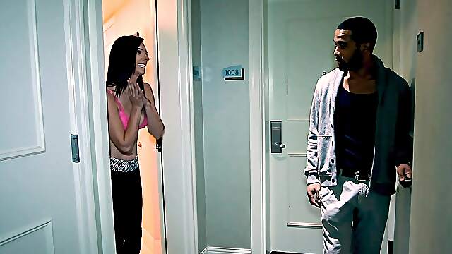 Brunette Alora Jaymes craves a massive black cock