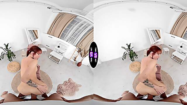 Redheaded vixen Lilly Mays craves your cock in VR