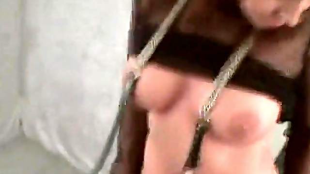 POV handjob from a pretty girl in fishnets