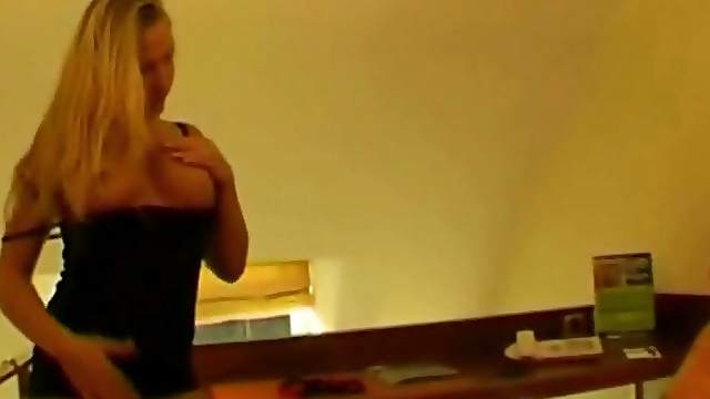 He calls a hot blonde escort and fucks the girl