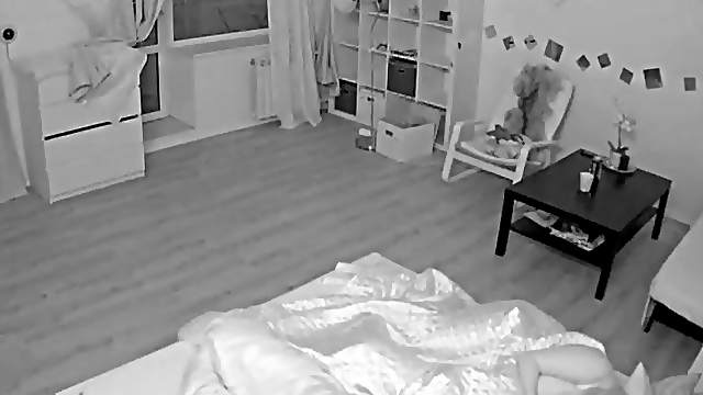 Hidden camera films young couple fooling around underwater