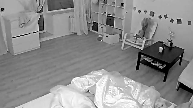 Hidden camera films young couple fooling around underwater