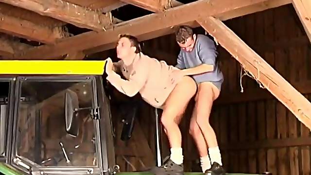 Farmer boys suck dick and fuck in the barn