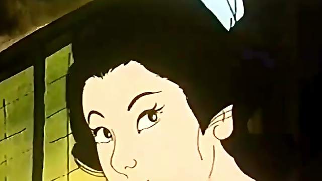 Nude hentai couple in a sexy cartoon
