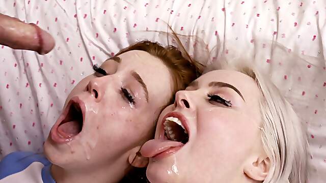 Nude slutty teens share and swap in horny amateur foursome
